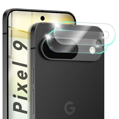 NALIA 2x Kameraschutzglas für Google Pixel 9 – Linsenschutz 9H & Case-Friendly – FOCUS.X2 MAX (HD-Echtglas Transparent) – Marke aus Berlin