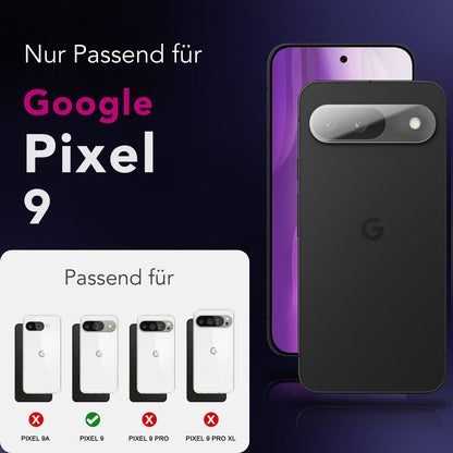 NALIA 2x Kameraschutzglas für Google Pixel 9 – Linsenschutz 9H & Case-Friendly – FOCUS.X2 MAX (HD-Echtglas Transparent) – Marke aus Berlin