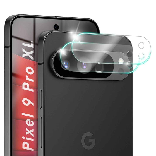NALIA 2x Kameraschutzglas für Google Pixel 9 Pro XL – Linsenschutz 9H & Case-Friendly – FOCUS.X2 MAX (HD-Echtglas Transparent) – Marke aus Berlin