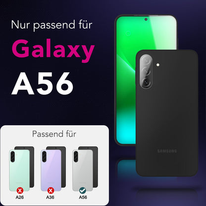 NALIA 2x Kameraschutzglas für Samsung Galaxy A56 – Linsenschutz 9H & Case-Friendly – FOCUS.X2 MAX (HD-Echtglas Transparent) – Marke aus Berlin