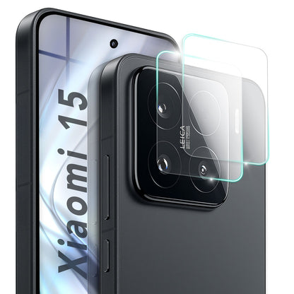NALIA 2x Kameraschutzglas für Xiaomi 15 – Linsenschutz 9H & Case-Friendly – FOCUS.X2 MAX (HD-Echtglas Transparent) – Marke aus Berlin