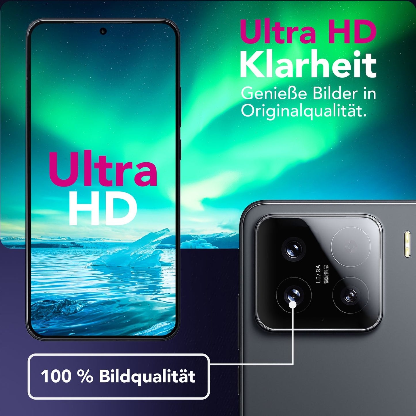 NALIA 2x Kameraschutzglas für Xiaomi 15 – Linsenschutz 9H & Case-Friendly – FOCUS.X2 MAX (HD-Echtglas Transparent) – Marke aus Berlin