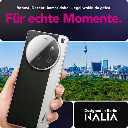 NALIA 2x Kameraschutzglas für Xiaomi 15 Ultra – Linsenschutz 9H & Case-Friendly – FOCUS.X2 MAX (HD-Echtglas Transparent) – Marke aus Berlin