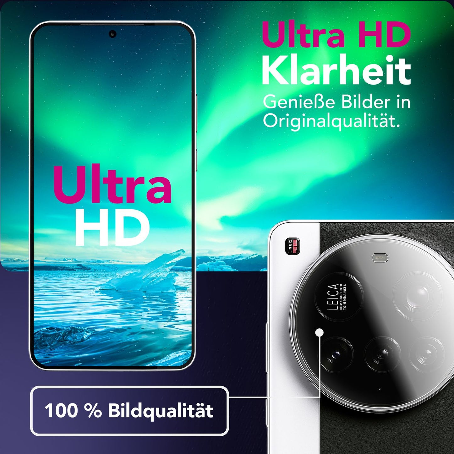 NALIA 2x Kameraschutzglas für Xiaomi 15 Ultra – Linsenschutz 9H & Case-Friendly – FOCUS.X2 MAX (HD-Echtglas Transparent) – Marke aus Berlin