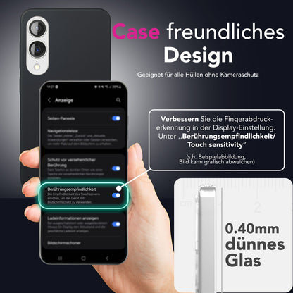 NALIA 2x Schutzglas für Samsung Galaxy S25 Edge – Full-Screen Schutz 9H & Hüllenfreundlich – ARMORGLASSX (Display Glasfolie Transparent & 9H Härte) – Marke aus Berlin