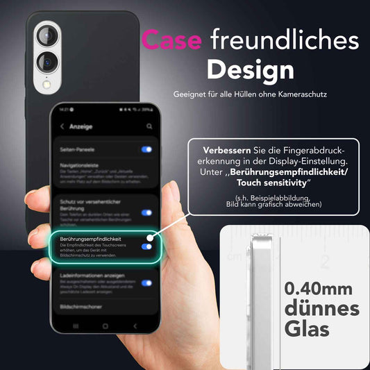NALIA 2x Schutzglas für Samsung Galaxy S25 Edge – Full-Screen Schutz 9H & Hüllenfreundlich – ARMORGLASSX (Display Glasfolie Transparent & 9H Härte) – Marke aus Berlin