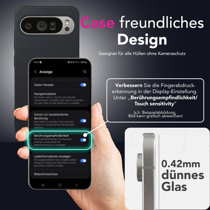 NALIA Blickschutzglas für Google Pixel 9 / 9 Pro – Härte 9H & Robust – ANTISPYX (Privacy Full-Cover) – Marke aus Berlin