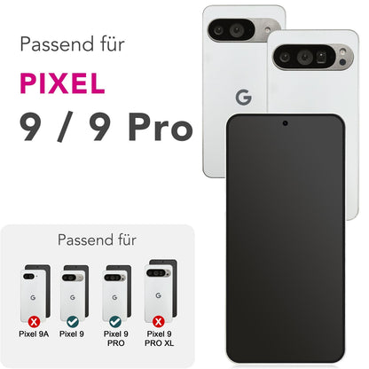 NALIA Blickschutzglas für Google Pixel 9 / 9 Pro – Härte 9H & Robust – ANTISPYX (Privacy Full-Cover) – Marke aus Berlin