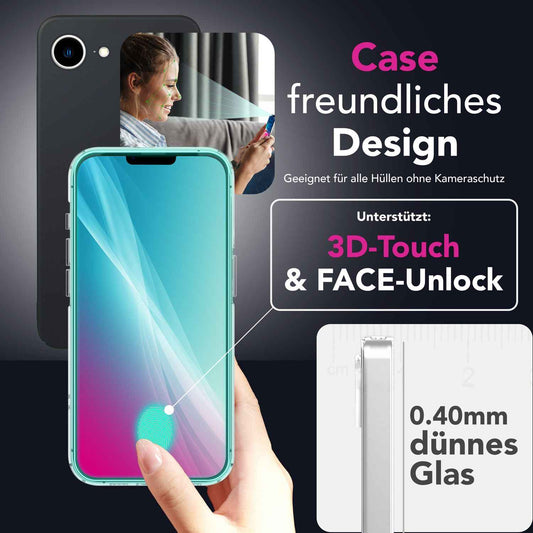 NALIA Schutzglas für Apple iPhone 16e / 17e – 9H Full-Screen Schutz & Hüllenfreundlich – ARMORGLASSX (Display Glasfolie Transparent & 9H Härte) – Marke aus Berlin