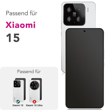 NALIA 2x Schutzglas für Xiaomi 15 – Full-Screen Schutz 9H & Hüllenfreundlich – ARMORGLASSX (Display Glasfolie Transparent & 9H Härte) – Marke aus Berlin