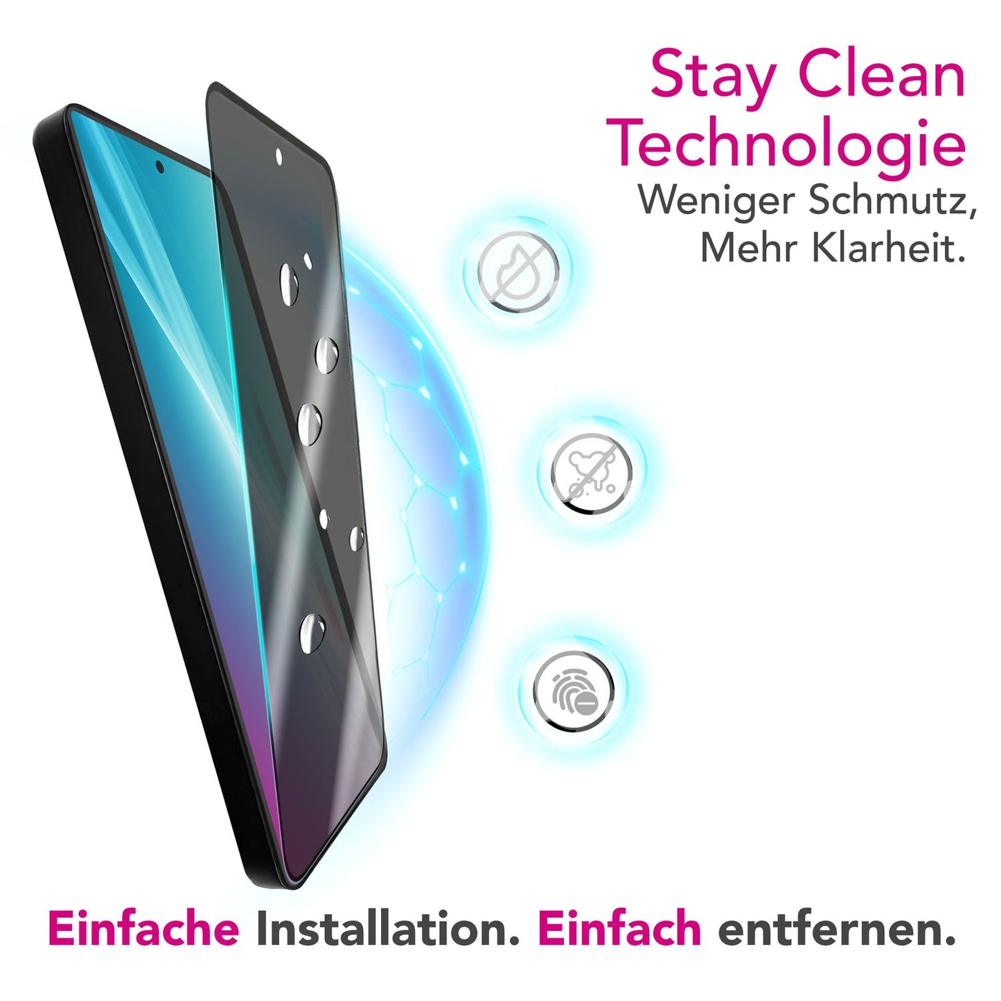 NALIA Blickschutzglas für Xiaomi 15 – Härte 9H & Robust – ANTISPYX (Privacy Full-Cover) – Marke aus Berlin