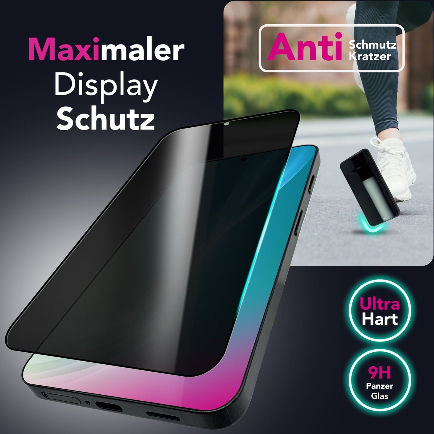 NALIA Blickschutzglas für Xiaomi 15 Ultra – Härte 9H & Robust – ANTISPYX (Privacy Full-Cover) – Marke aus Berlin
