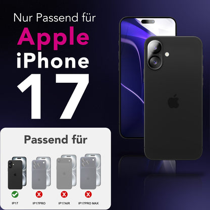 NALIA 2x Kameraschutzglas für iPhone 17 – Linsenschutz 9H & Case-Friendly – FOCUS.X2 MAX (HD-Echtglas Transparent) – Marke aus Berlin