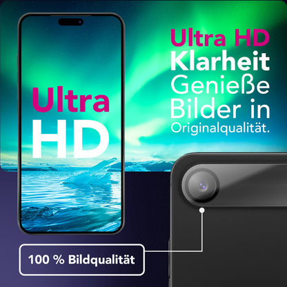 NALIA 2x Kameraschutzglas für iPhone 17 Air – Linsenschutz 9H & Case-Friendly – FOCUS.X2 MAX (HD-Echtglas Transparent) – Marke aus Berlin