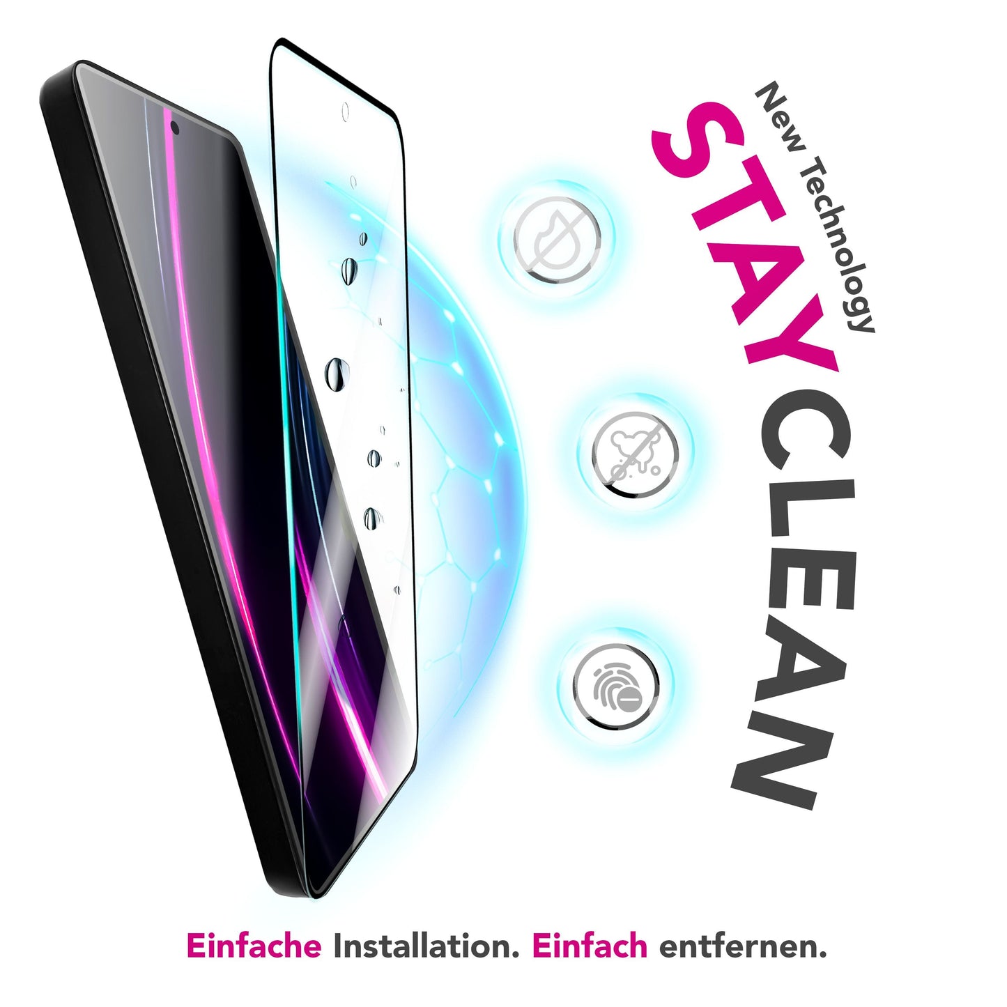 NALIA 2x Schutzglas für Samsung Galaxy S25 FE – Full-Screen Schutz 9H & Hüllenfreundlich – ARMORGLASSX (Display Glasfolie Transparent & 9H Härte) – Marke aus Berlin