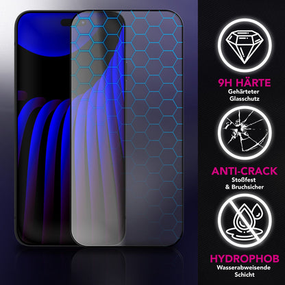 NALIA ArmorGlassX passend für Apple iPhone 17 Glas (super klarer Displayschutz), 2x Schutzglas 9H gehärtet, Anti-Fingerprint, Robust, Hüllen-freundlich, Touch-sensitiv, Oleophob, schwarzer Rahmen