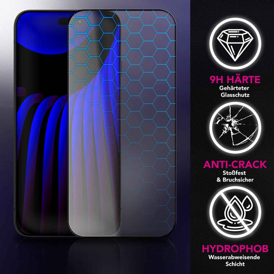 NALIA ArmorGlassX passend für Apple iPhone 17 Glas (super klarer Displayschutz), 2x Schutzglas 9H gehärtet, Anti-Fingerprint, Robust, Hüllen-freundlich, Touch-sensitiv, Oleophob, schwarzer Rahmen