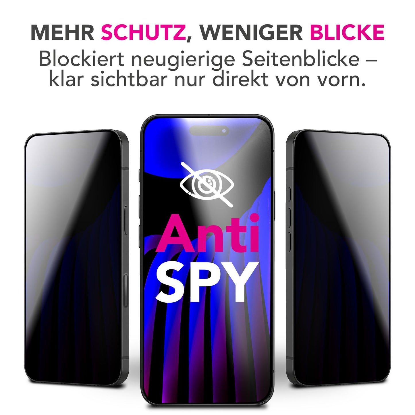 NALIA AntiSpyX passend für Apple iPhone 17 Glas (Diskreter Blickschutz), Privacy Schutzglas mit 9H Härte, Anti-Spy Sichtschutz gegen Seitenblicke, Kratz-Resistent, Screen Protector, Hüllen-freundlich