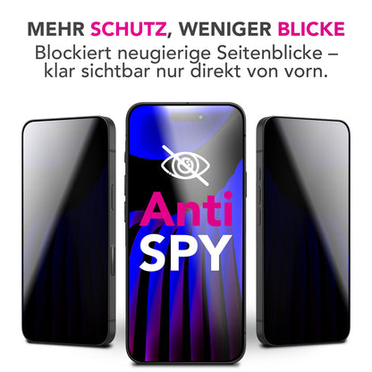 NALIA AntiSpyX passend für Apple iPhone 17 Glas (Diskreter Blickschutz), Privacy Schutzglas mit 9H Härte, Anti-Spy Sichtschutz gegen Seitenblicke, Kratz-Resistent, Screen Protector, Hüllen-freundlich