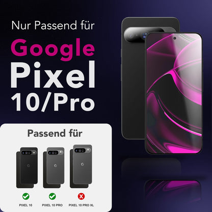 NALIA 2x Schutzglas für Google Pixel 10 / 10 Pro – Full-Screen Schutz 9H & Hüllenfreundlich – ARMORGLASSX (Display Glasfolie Transparent & 9H Härte) – Marke aus Berlin