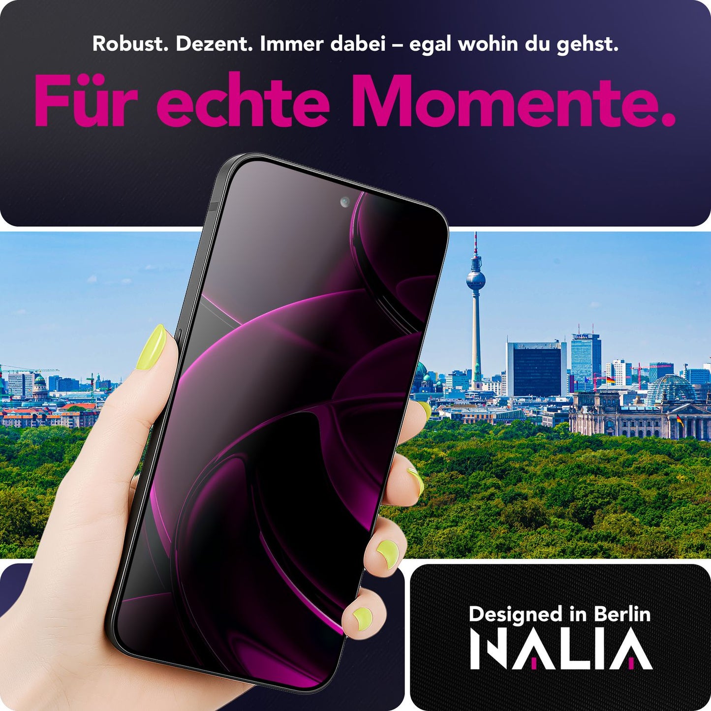 NALIA Blickschutzglas für Google Pixel 10 / 10 Pro – Härte 9H & Robust – ANTISPYX (Privacy Full-Cover) – Marke aus Berlin