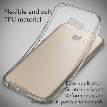 NALIA Transparente Silikonhülle für Samsung Galaxy A5 (2017) – Anti-Gelb & Rutschfest – GLAZE (Handyhülle Kristallklar, Schlank & Stoßfest) – Marke aus Berlin