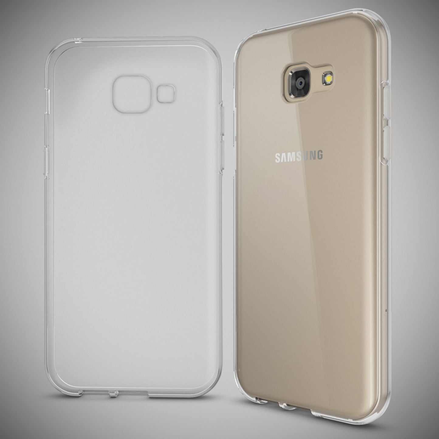 NALIA Transparente Silikonhülle für Samsung Galaxy A5 (2017) – Anti-Gelb & Rutschfest – GLAZE (Handyhülle Kristallklar, Schlank & Stoßfest) – Marke aus Berlin