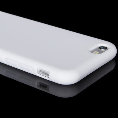 NALIA Handyhülle kompatibel mit iPhone 6 6S, Ultra-Slim Silikon Case Cover Gummihülle, Matte Anti-Rutsch Schutz-Hülle Dünn, Etui Handy-Tasche Telefon-Schale Thin Back-Cover Smart-Phone Bumper - Weiß