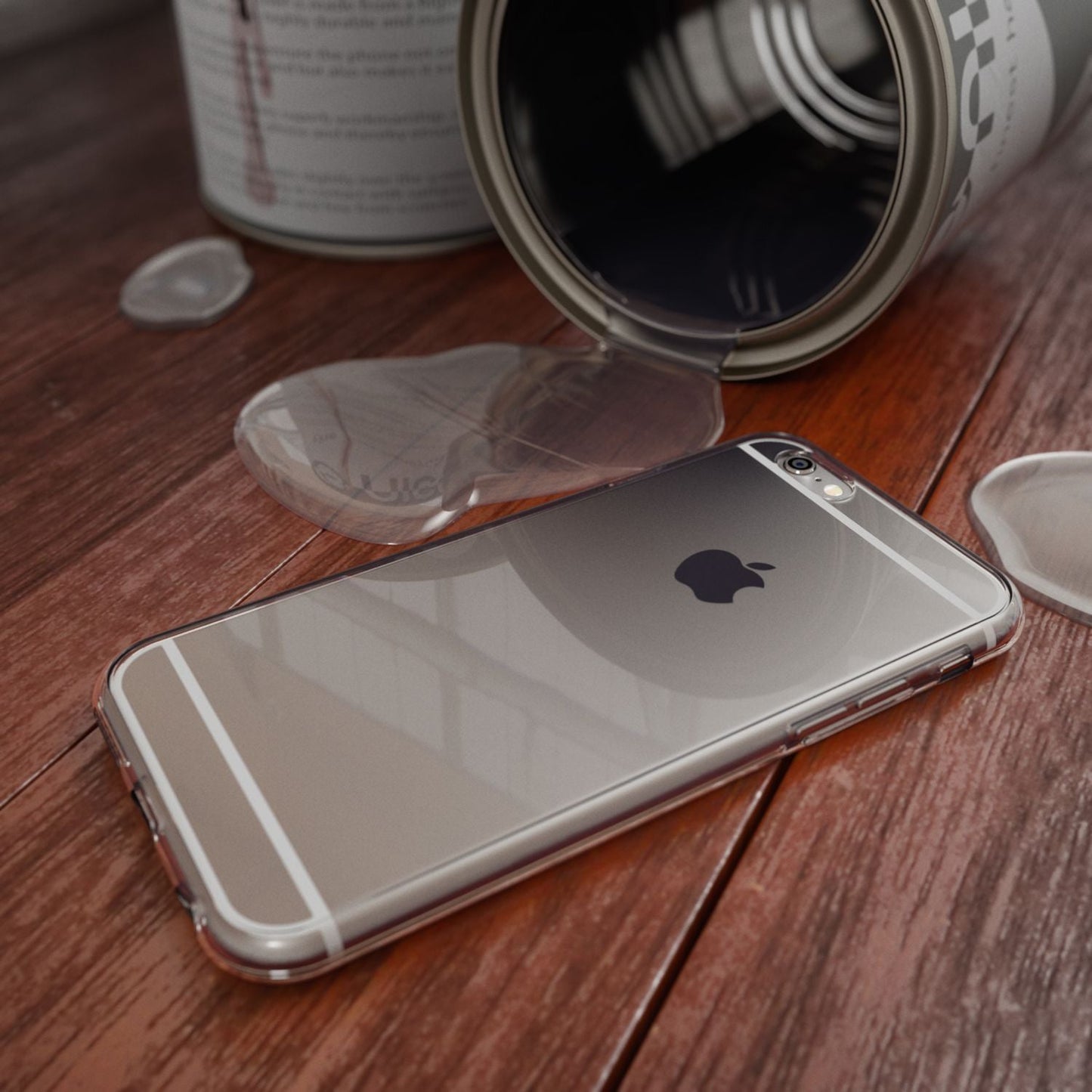 NALIA 360 Grad Handyhülle kompatibel mit iPhone 6 6S, Full Cover Vorne & Hinten Rundum Doppel-Schutz Schale, Dünnes Ganzkörper Case Silikon Etui, Transparente Display Schutz-Hülle & Rückseite - Grau