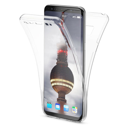 NALIA 360 Grad Hülle kompatibel mit Samsung Galaxy S8, Full Cover Rundum Doppel-Schutz Handyhülle, Dünnes Ganzkörper Silikon Case, Transparente Schutzhülle Vorne & Hinten Schale