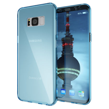 NALIA 360 Grad Hülle kompatibel mit Samsung Galaxy S8, Full Cover Rundum Doppel-Schutz Handyhülle, Dünnes Ganzkörper Silikon Case, Transparente Schutzhülle Vorne & Hinten Schale