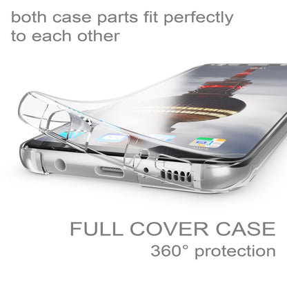 NALIA 360 Grad Hülle kompatibel mit Samsung Galaxy S8 Plus, Full Cover Rundum Doppel-Schutz Handyhülle Dünn, Ganzkörper Silikon Case Transparente Schutzhülle Vorne & Hinten Schale