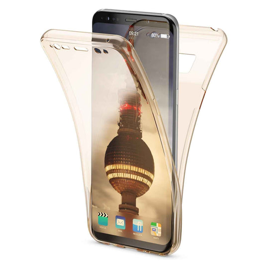 NALIA 360 Grad Hülle kompatibel mit Samsung Galaxy S8 Plus, Full Cover Rundum Doppel-Schutz Handyhülle Dünn, Ganzkörper Silikon Case Transparente Schutzhülle Vorne & Hinten Schale