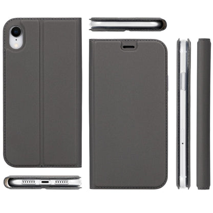 NALIA Klapphülle kompatibel mit Apple iPhone XR, Slim Flip Case Kunst-Leder Handyhülle Hard Cover Etui 360 Grad Hülle, Handy-Tasche Phone Book Bumper Schutzhülle Wallet Skin Klappbar