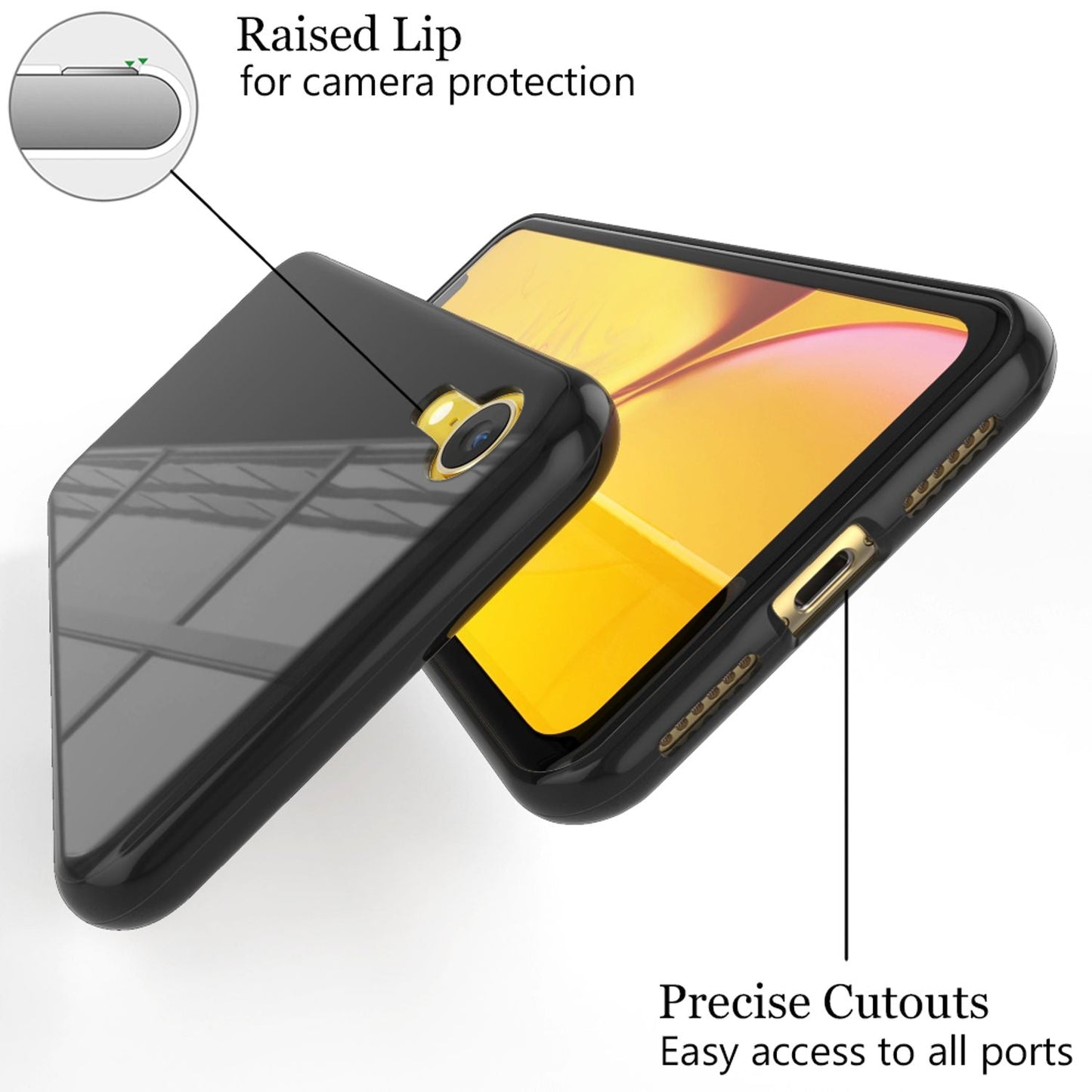 NALIA Magnetische 360° Glas Hülle kompatibel mit iPhone XR, Ultra-Slim Hard-Case Dünnes Hartglas Back-Cover mit Rahmen & Display-Schutz, Full-Body Schutzhülle Bumper Handy-Tasche Etui