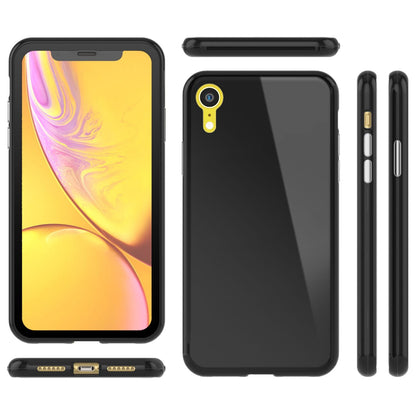 NALIA Magnetische 360° Glas Hülle kompatibel mit iPhone XR, Ultra-Slim Hard-Case Dünnes Hartglas Back-Cover mit Rahmen & Display-Schutz, Full-Body Schutzhülle Bumper Handy-Tasche Etui
