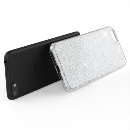 NALIA Glitzerhülle für Huawei Y5 (2018) – Funkelnder Glitzer-Look & Grip – SHINEPOP (Silikon Case) – Marke aus Berlin