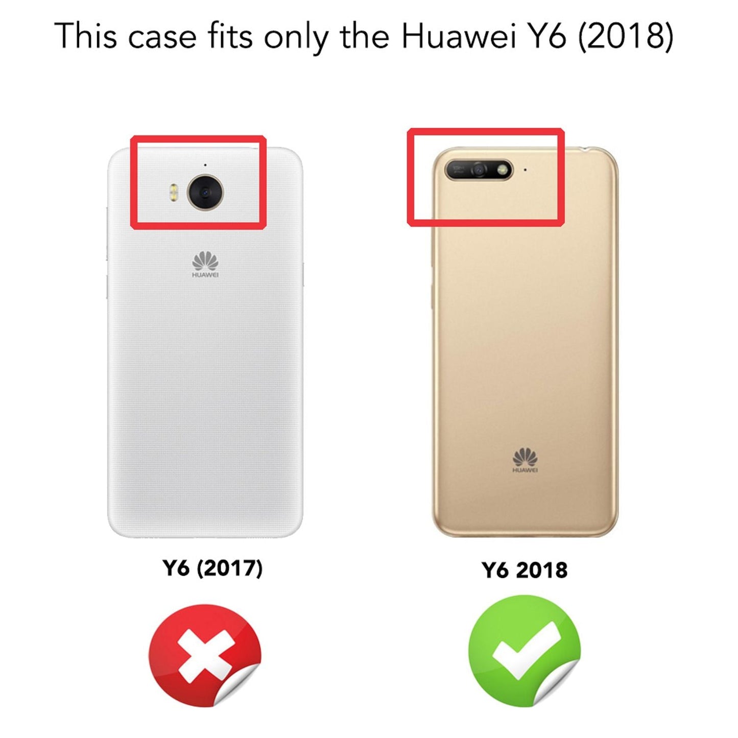 NALIA Glitzerhülle für Huawei Y6 (2018) – Funkelnder Glitzer-Look & Grip – SHINEPOP (Silikon Case) – Marke aus Berlin