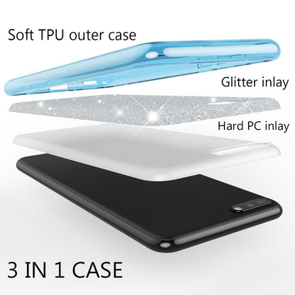 NALIA Glitzerhülle für Huawei Y6 (2018) – Funkelnder Glitzer-Look & Grip – SHINEPOP (Silikon Case) – Marke aus Berlin