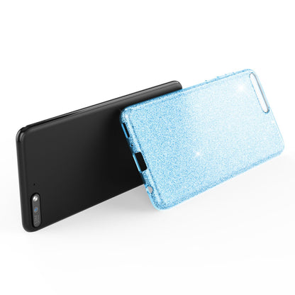 NALIA Glitzerhülle für Huawei Y6 (2018) – Funkelnder Glitzer-Look & Grip – SHINEPOP (Silikon Case) – Marke aus Berlin