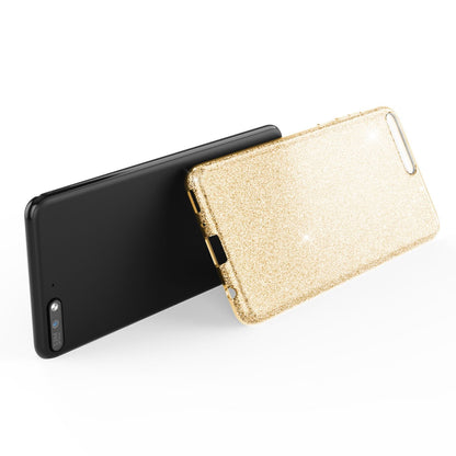 NALIA Glitzerhülle für Huawei Y6 (2018) – Funkelnder Glitzer-Look & Grip – SHINEPOP (Silikon Case) – Marke aus Berlin