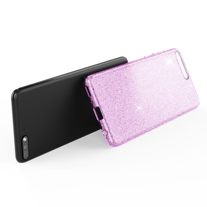 NALIA Glitzerhülle für Huawei Y6 (2018) – Funkelnder Glitzer-Look & Grip – SHINEPOP (Silikon Case) – Marke aus Berlin