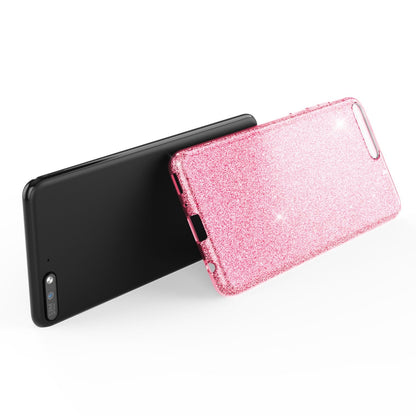NALIA Glitzerhülle für Huawei Y6 (2018) – Funkelnder Glitzer-Look & Grip – SHINEPOP (Silikon Case) – Marke aus Berlin