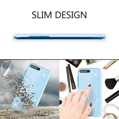 NALIA Glitzerhülle für Huawei Y6 (2018) – Funkelnder Glitzer-Look & Grip – SHINEPOP (Silikon Case) – Marke aus Berlin