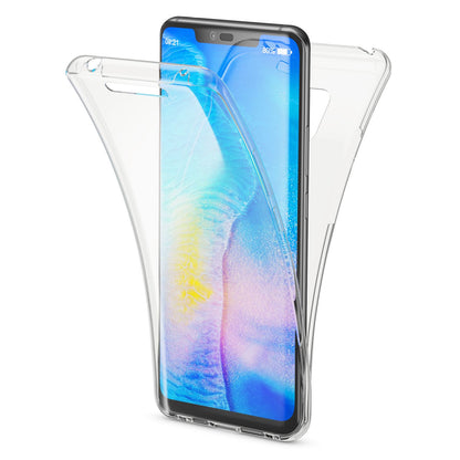 NALIA 360 Grad Hülle kompatibel mit Huawei Mate20 Pro, Full Cover Rundum Doppel-Schutz, Dünnes Ganzkörper Case Silikon Etui Handytasche, Displayschutz & Rückseite Handyhülle