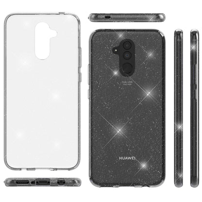 NALIA Glitzerhülle für Huawei Mate 20 Lite – Funkelndes Silikon Case – DAZZLIN (Transparent & Stoßfest) – Marke aus Berlin