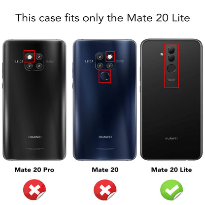 NALIA Glitzerhülle für Huawei Mate 20 Lite – Funkelndes Silikon Case – DAZZLIN (Transparent & Stoßfest) – Marke aus Berlin
