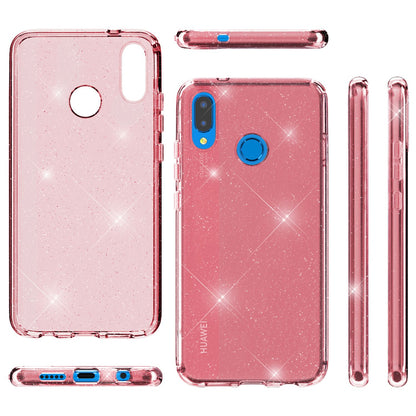 NALIA Glitzerhülle für Huawei P20 Lite – Funkelndes Silikon Case – DAZZLIN (Transparent & Stoßfest) – Marke aus Berlin