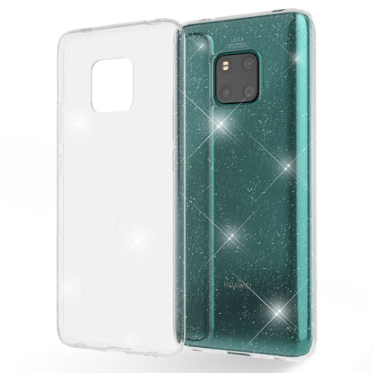NALIA Glitzerhülle für Huawei Mate 20 Pro – Funkelndes Silikon Case – DAZZLIN (Transparent & Stoßfest) – Marke aus Berlin