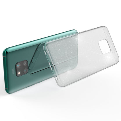 NALIA Glitzerhülle für Huawei Mate 20 Pro – Funkelndes Silikon Case – DAZZLIN (Transparent & Stoßfest) – Marke aus Berlin